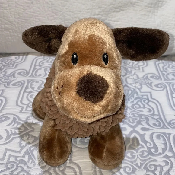 the little miracles Other - Little Miracles Brown Puppy Dog Shaggy Stuffed Plush Animal 10"